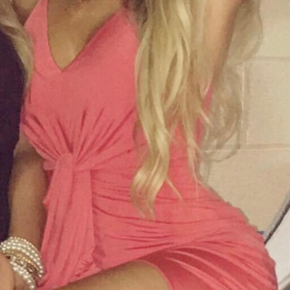 Lovers and friends twist high low dress